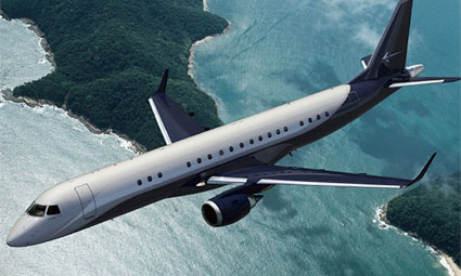 Exterior of Embraer Lineage 1000