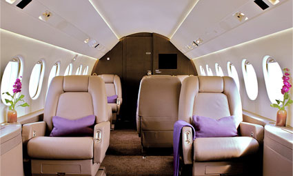 Interior of Falcon 2000