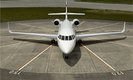 Exterior of Falcon 2000 LX