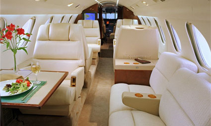 Interior of Falcon 50