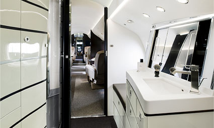 Interior of Falcon 7X
