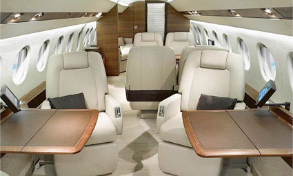 Interior of Falcon 900