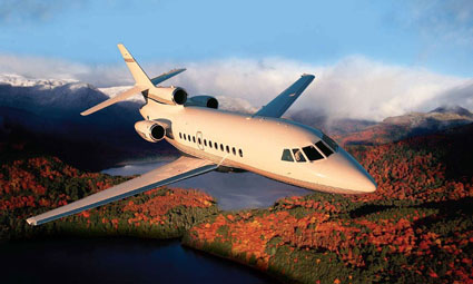 Exterior of Falcon 900 DX