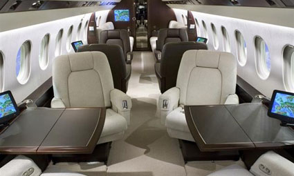 Interior of Falcon 900 EX Easy
