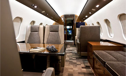 Interior of Global 6000