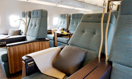 Interior of Airbus 320 Corporate Jet