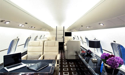 Interior of Global Express XRS