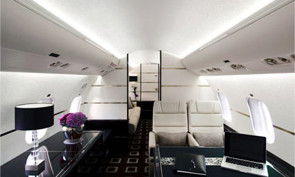 Interior of Global Express XRS