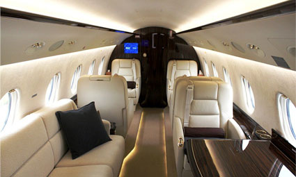 Interior of Gulfstream G200