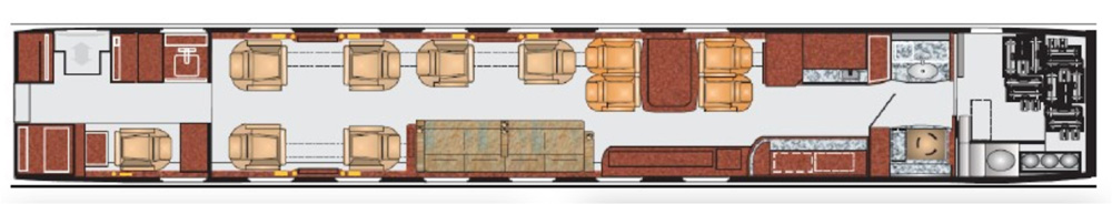 Floor plan of Gulfstream V
