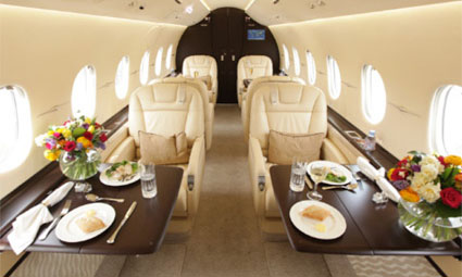 Interior of Hawker 4000