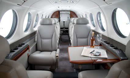 Interior of King Air 350i