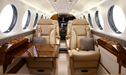Interior of King Air 350i