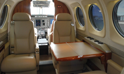 Interior of King Air C90