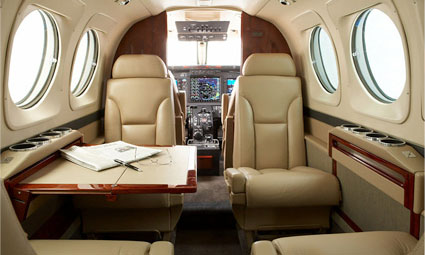 Interior of King Air C90B