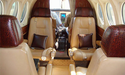 Interior of King Air C90GTi