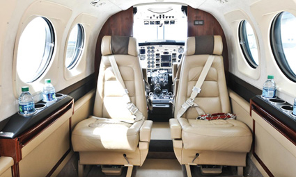 Interior of King Air C90GTx