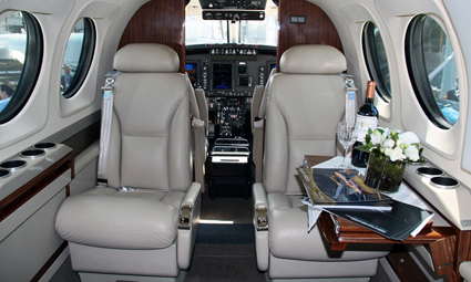 Interior of King Air C90GTx