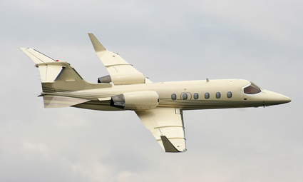 Exterior of Learjet 31