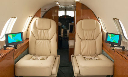 Interior of Learjet 31A