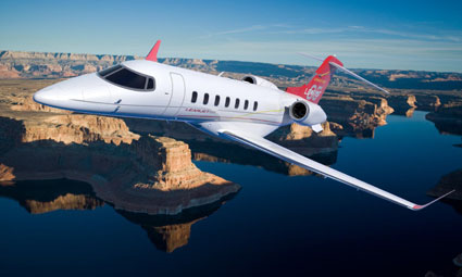 Exterior of Learjet 40