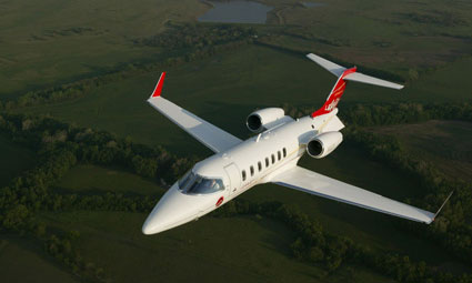 Exterior of Learjet 40