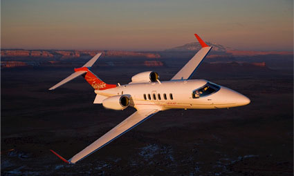 Exterior of Learjet 40XR