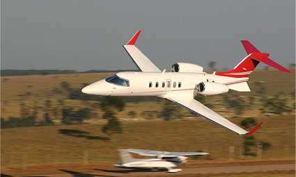 Exterior of Learjet 40XR