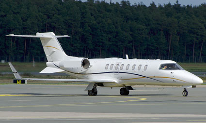Exterior of Learjet 45