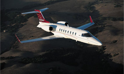 Exterior of Learjet 45XR