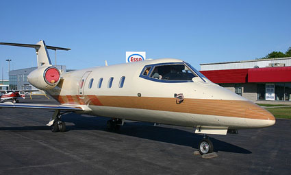 Exterior of Learjet 55B