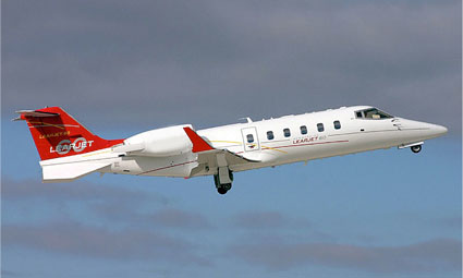 Exterior of Learjet 60