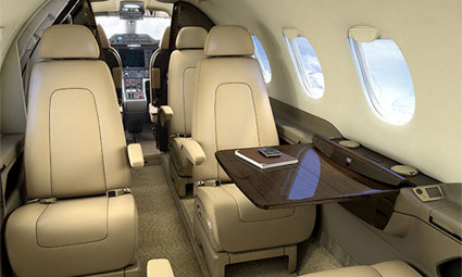 Interior of Phenom 300