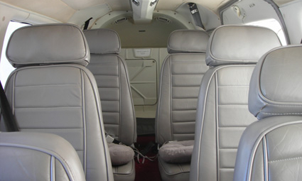 Interior of Piper PA-34 Seneca