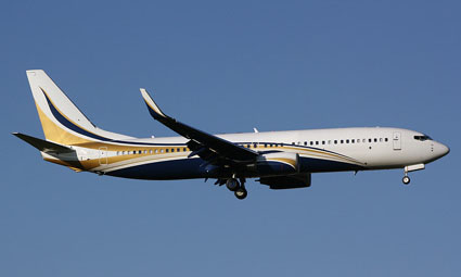 Exterior of Boeing Business Jet