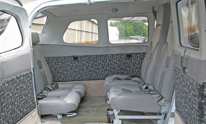 Interior of Cessna 206