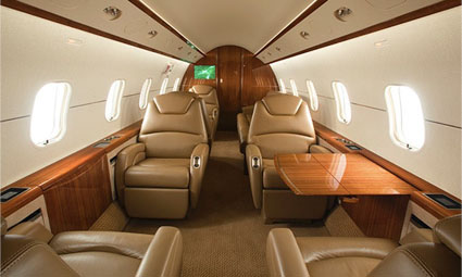 Interior of Challenger 300
