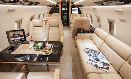 Interior of Challenger 604