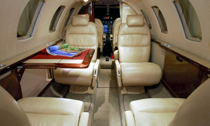 Interior of Citation CJ1+