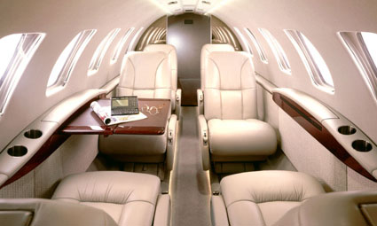 Interior of Citation CJ2