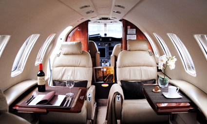 Interior of Citation CJ2