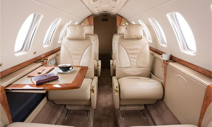 Interior of Citation CJ3