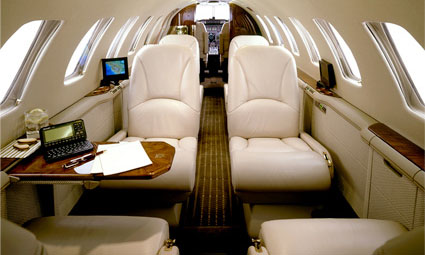 Interior of Cessna Citation Encore