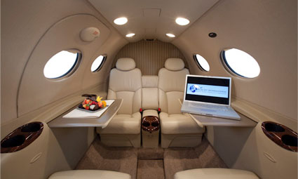 Interior of Citation Mustang