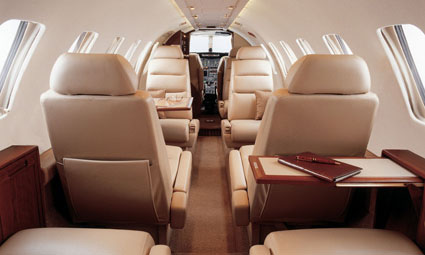 Interior of Cessna Citation V Ultra