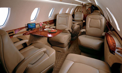 Interior of Cessna Citation V Ultra