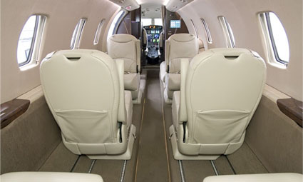 Interior of Cessna Citation XLS