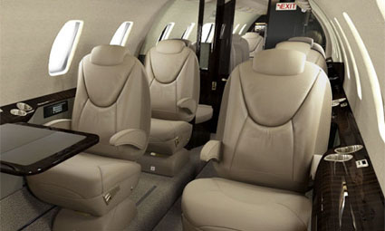 Interior of Cessna Citation XLS+
