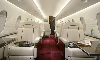 Interior of Dornier 328 Executive Jet